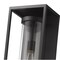 Z-Lite Dunbroch 1 Light Outdoor Wall Sconce, Black & Clear 584M-BK - alternate 6